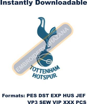 Tottenham Hotspur FC logo embroidery design